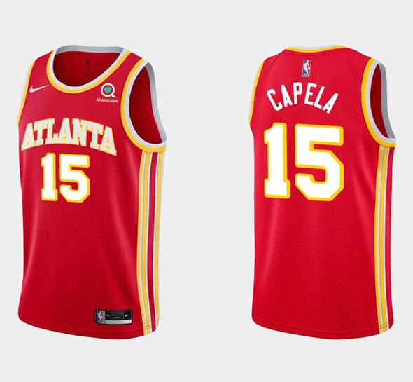 Men's Atlanta Hawks #15 Clint Capela Red Stitched NBA Jersey Men's Atlanta Hawks #15 Clint Capela Red Stitched NBA Jersey